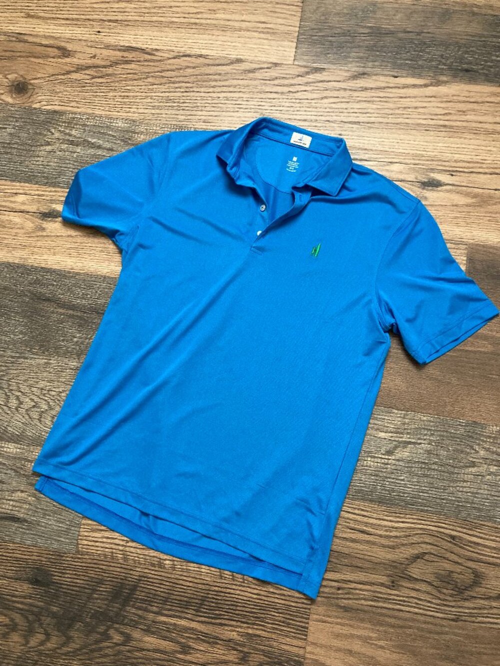 Johnnie-O Hangin' Out Fairway Polo Shirt Men's Medium Blue UPF 50 Stretch